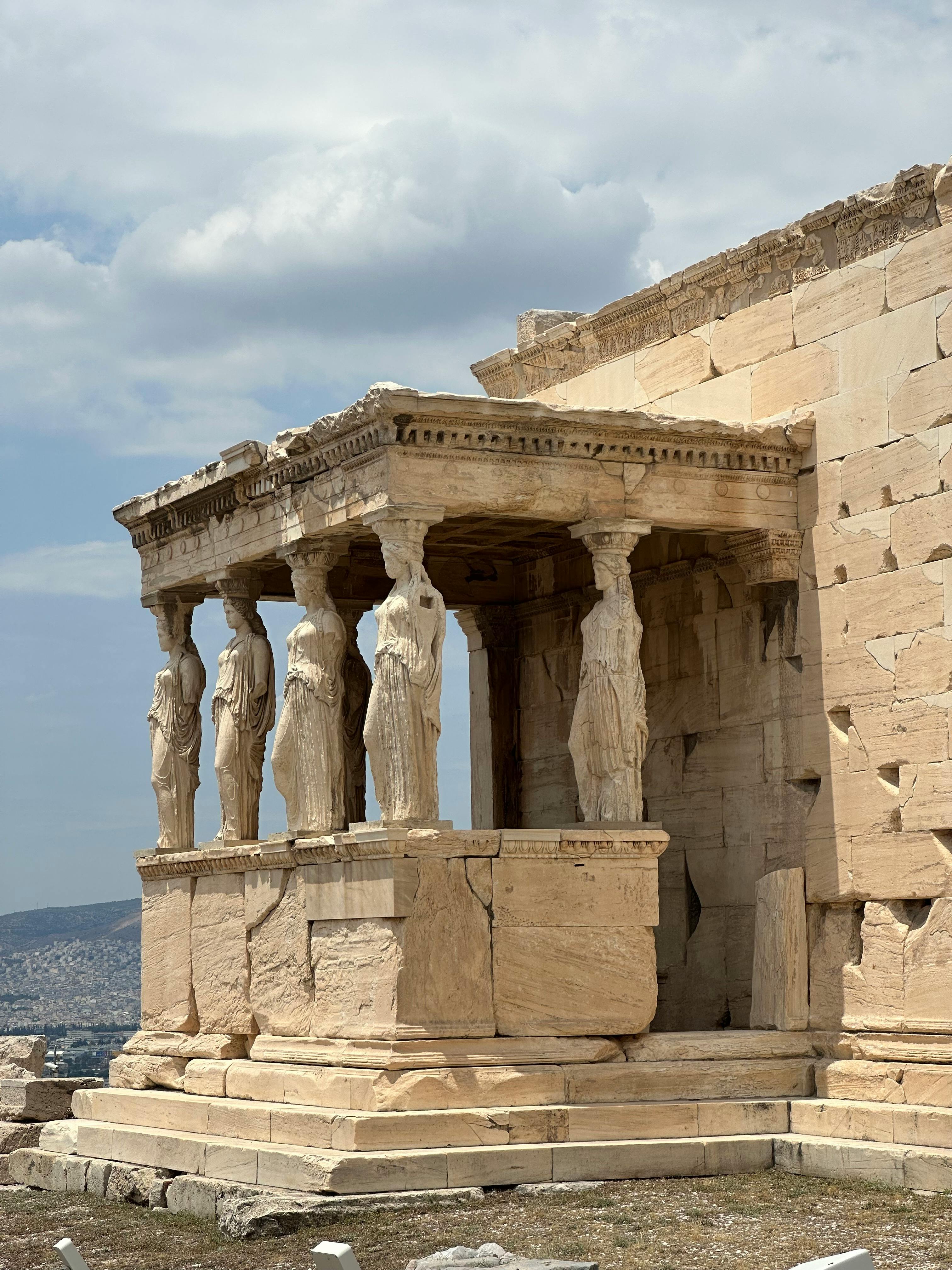 Temple grec Image Ruine Bâtiment avec statut Grêce-Antique